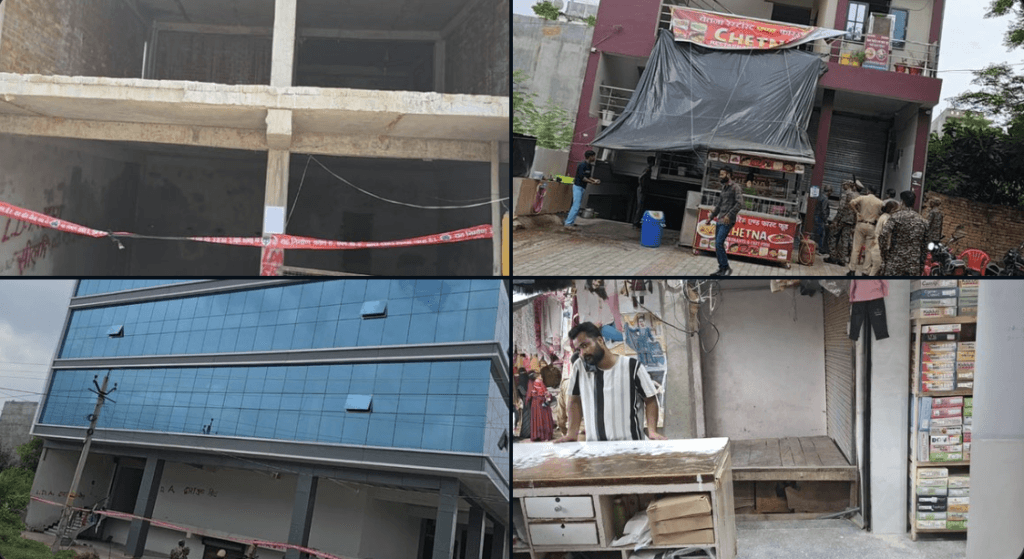 Six illegal constructions sealed in Lucknow: Sealing of 5 commercial and 1 residential construction in Sushant Golf City and Chowk